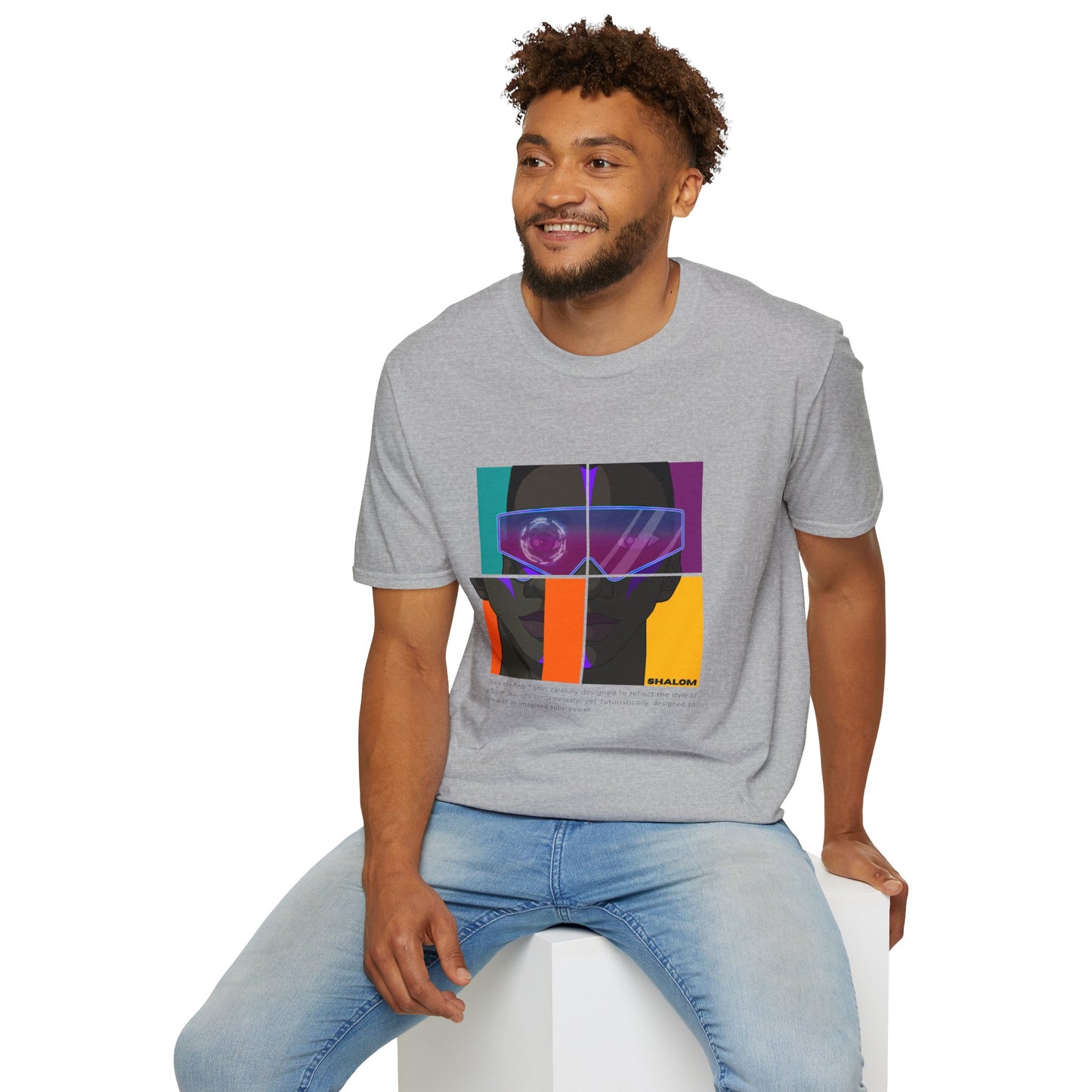 Shalom Future - Unisex soft T-shirt, Cool Streetwear for Summer