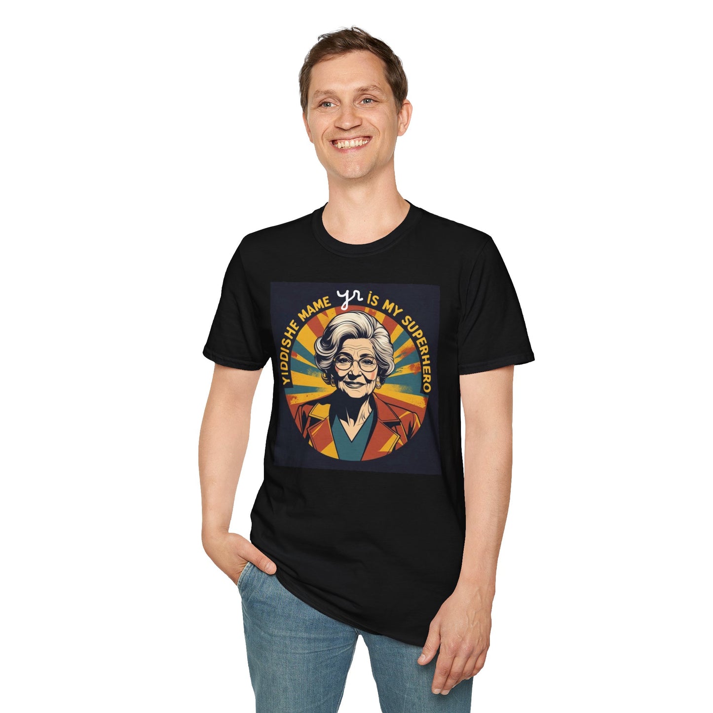 Yiddishe Mame 2 - Unisex soft T-shirt, Mothers Day