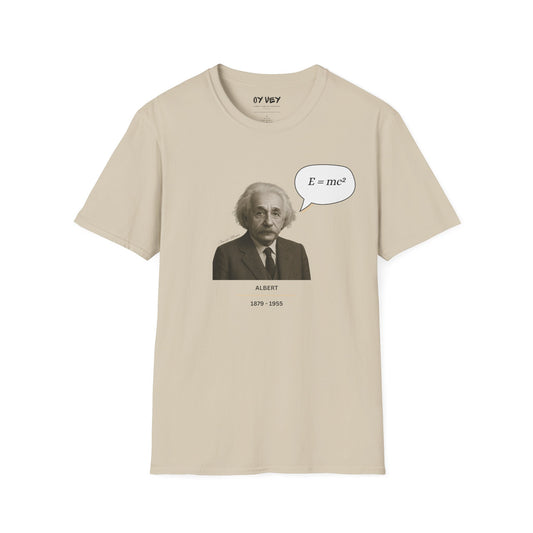 Albert Einstein - Unisex soft T-shirt, Perfect Gift for Friends