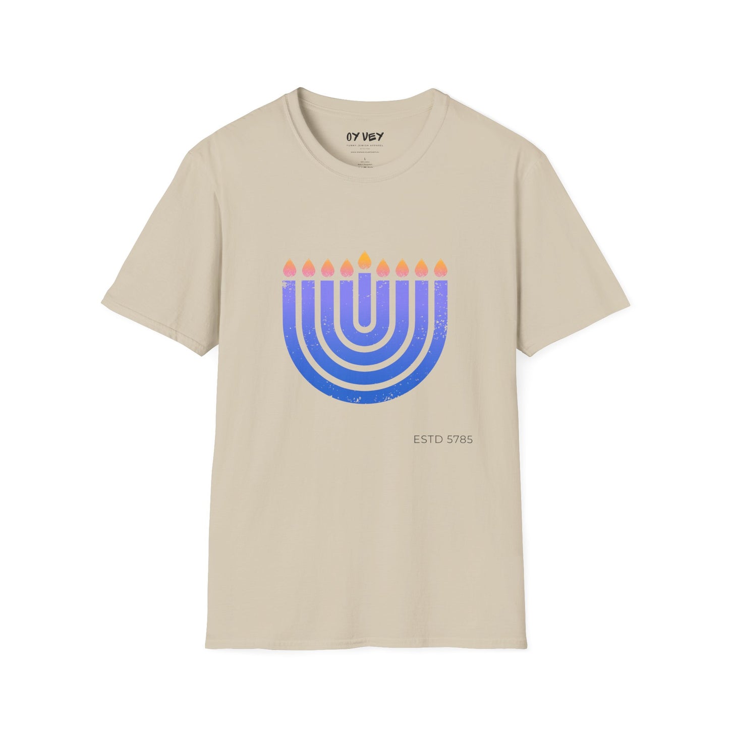 Chanukkiah - Unisex soft T-shirt, Perfect Gift for Chanukkah