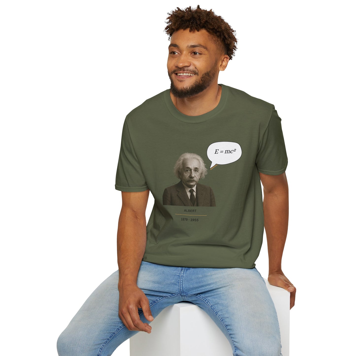 Albert Einstein - Unisex soft T-shirt, Perfect Gift for Friends