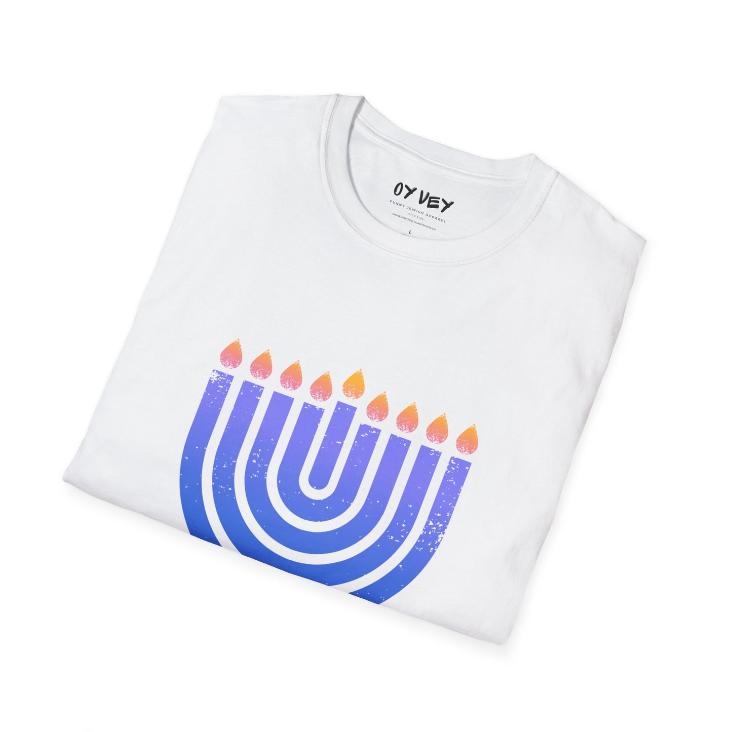 Chanukkiah - Unisex soft T-shirt, Perfect Gift for Chanukkah