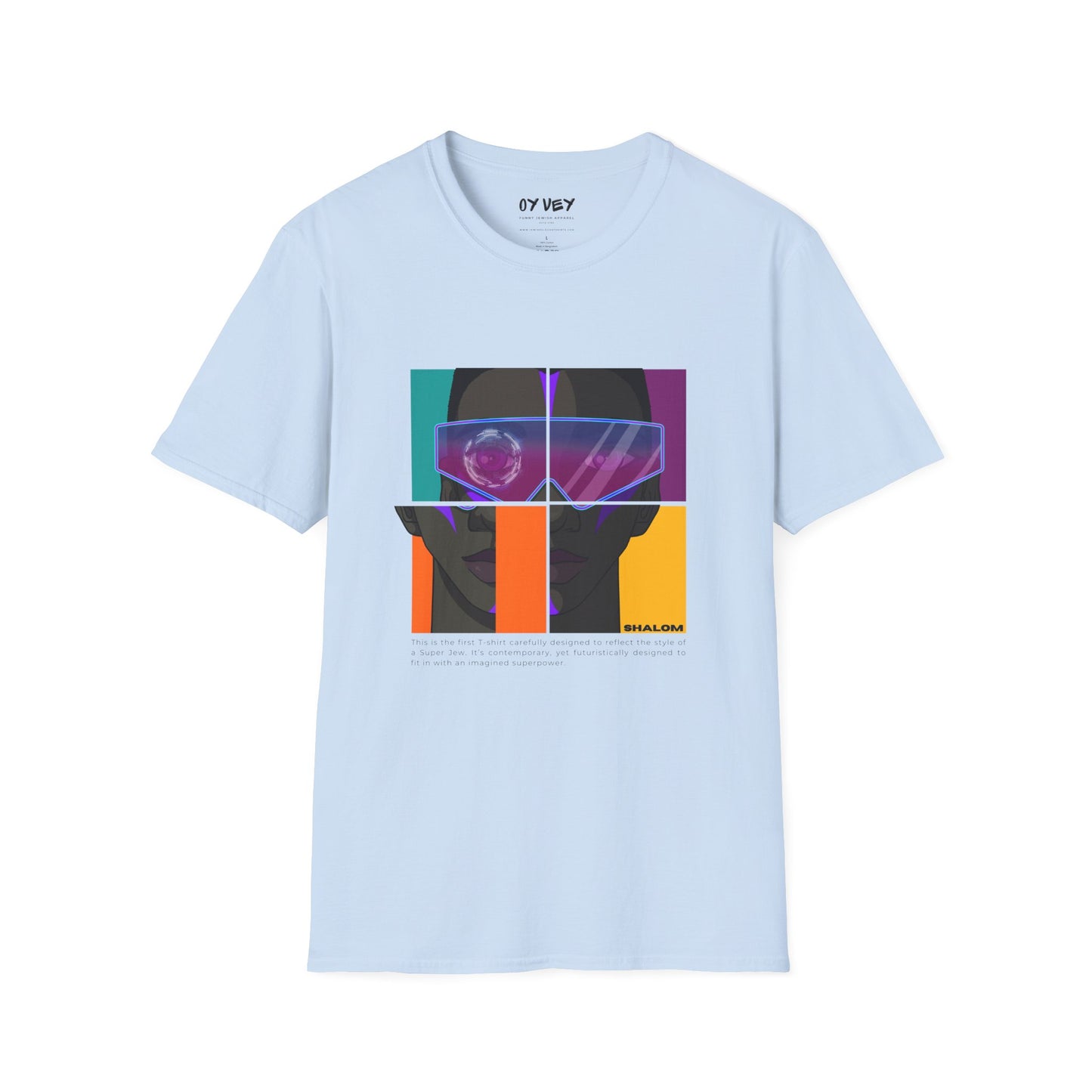 Shalom Future - Unisex soft T-shirt, Cool Streetwear for Summer