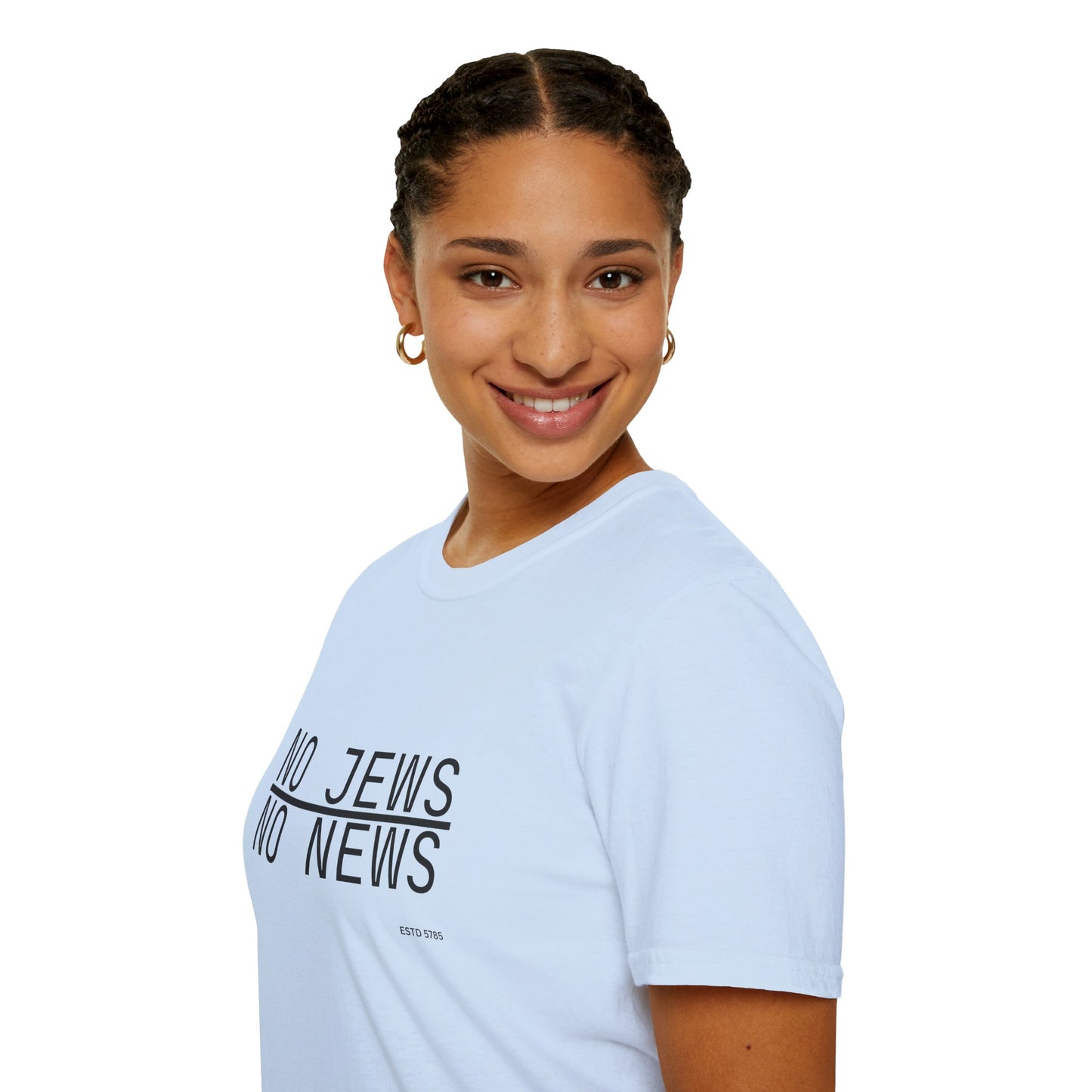 No Jews, No News - Unisex soft T-shirt, Perfect Gift for Friends
