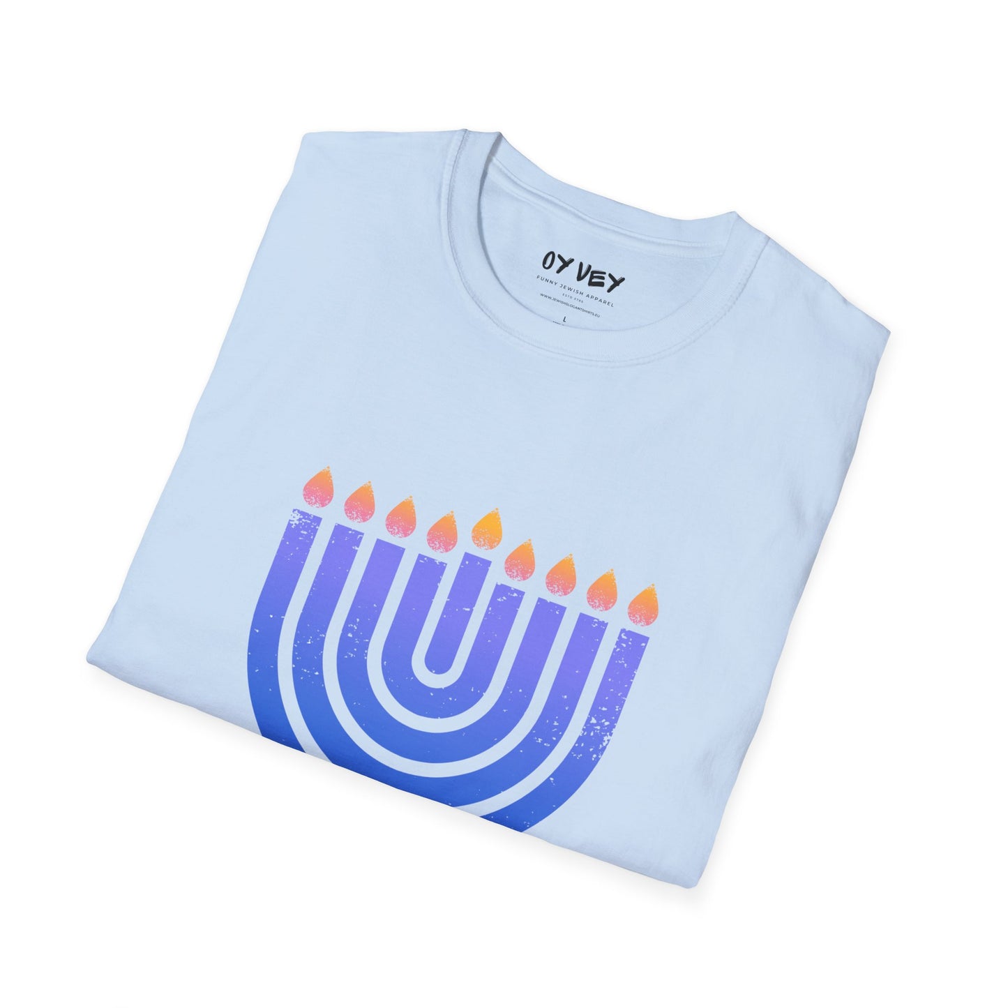 Chanukkiah - Unisex soft T-shirt, Perfect Gift for Chanukkah