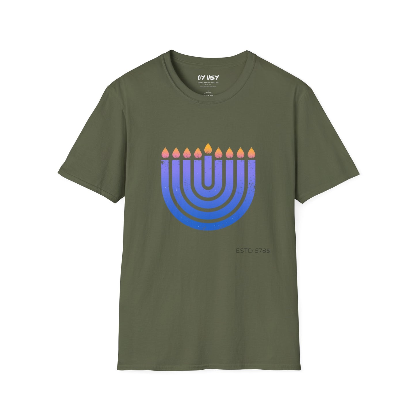 Chanukkiah - Unisex soft T-shirt, Perfect Gift for Chanukkah