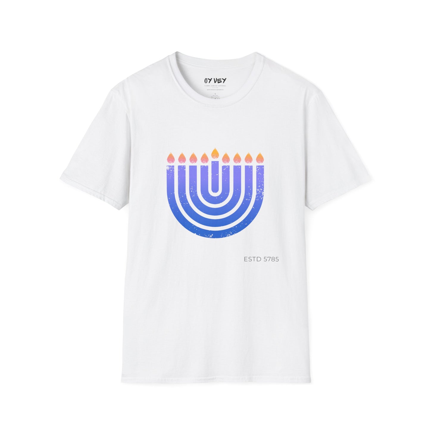 Chanukkiah - Unisex soft T-shirt, Perfect Gift for Chanukkah