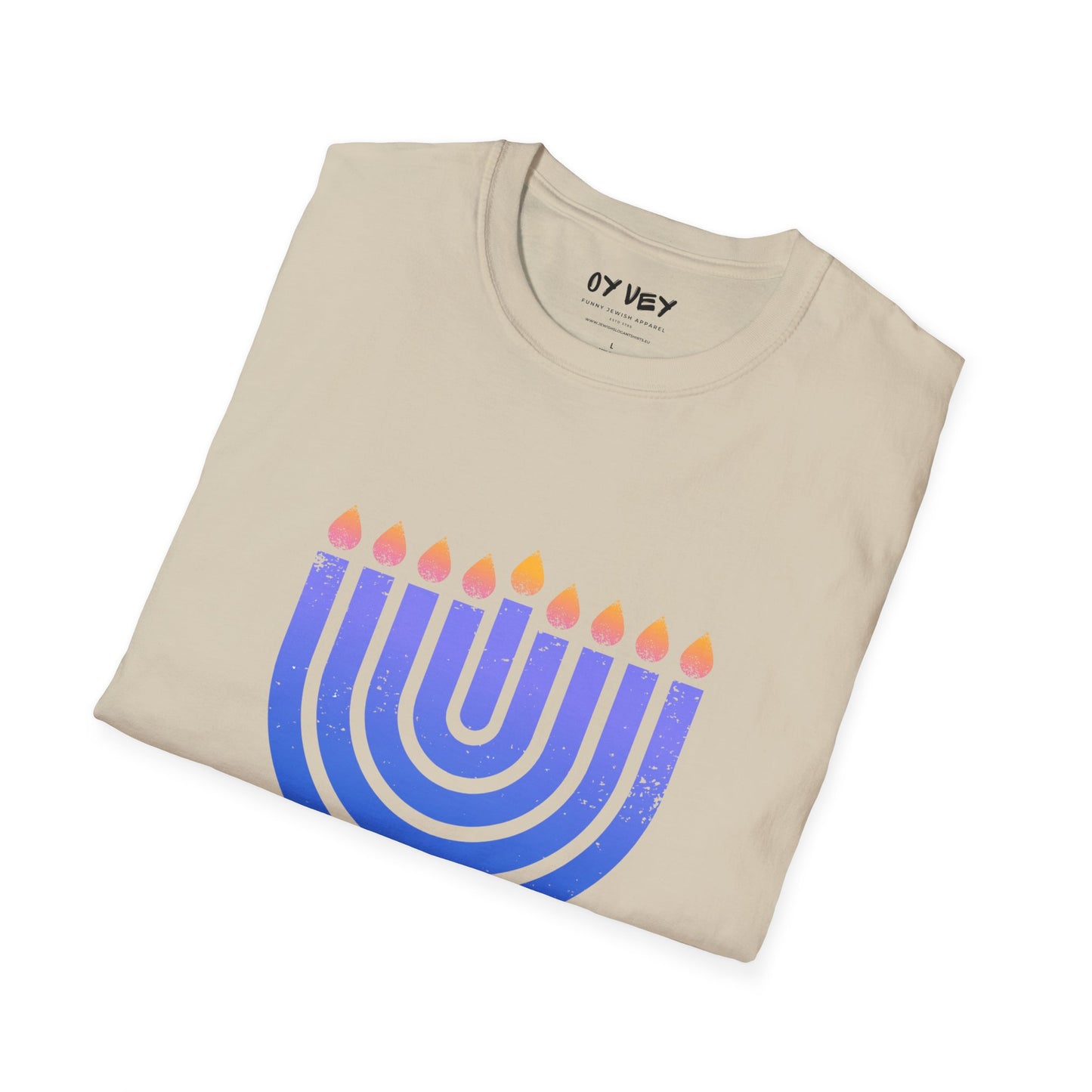 Chanukkiah - Unisex soft T-shirt, Perfect Gift for Chanukkah