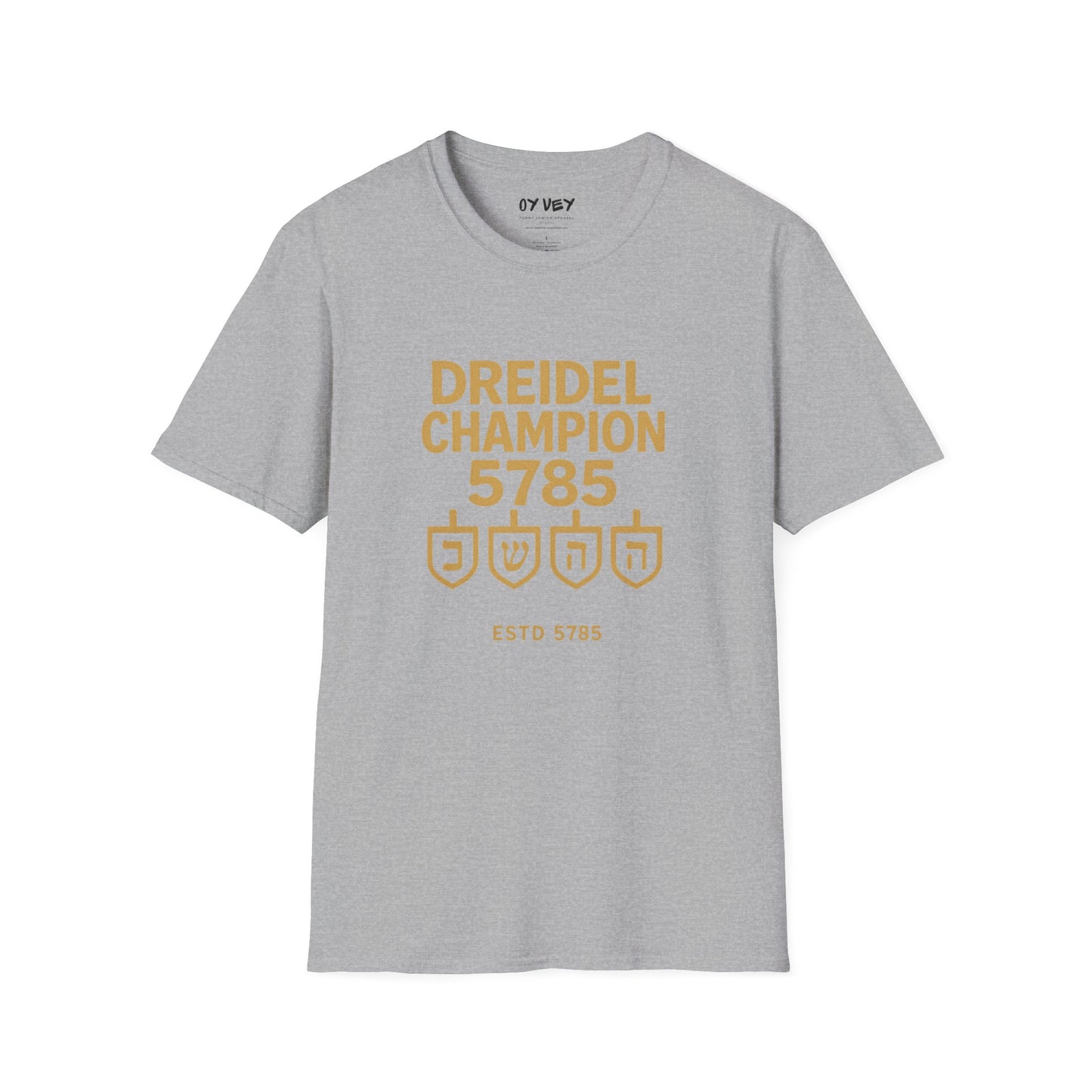 Dreidel Champion - Unisex soft T-shirt, Perfect Gift for Hanukkah