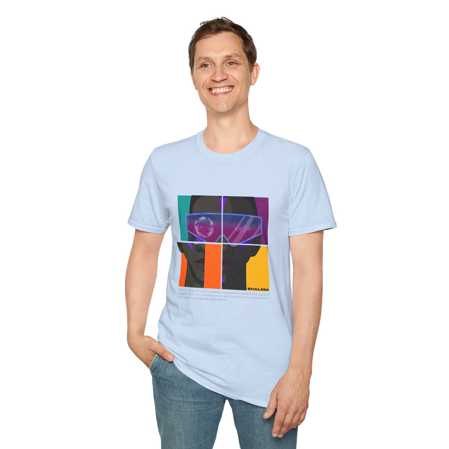 Shalom Future - Unisex soft T-shirt, Cool Streetwear for Summer
