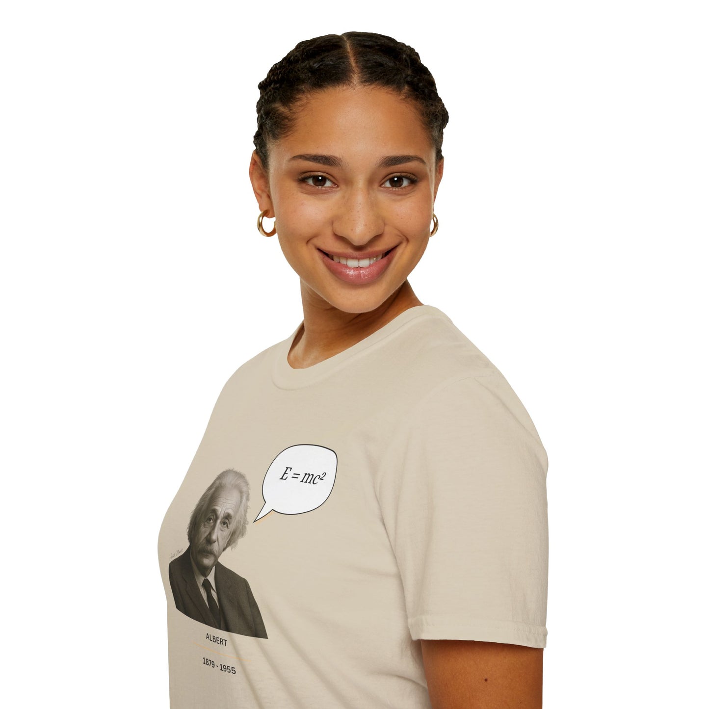 Albert Einstein - Unisex soft T-shirt, Perfect Gift for Friends