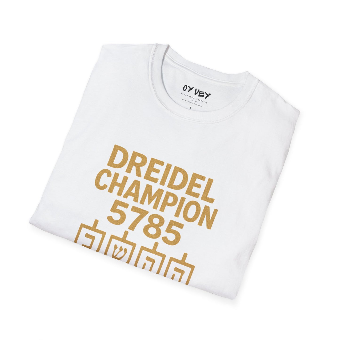 Dreidel Champion - Unisex soft T-shirt, Perfect Gift for Hanukkah