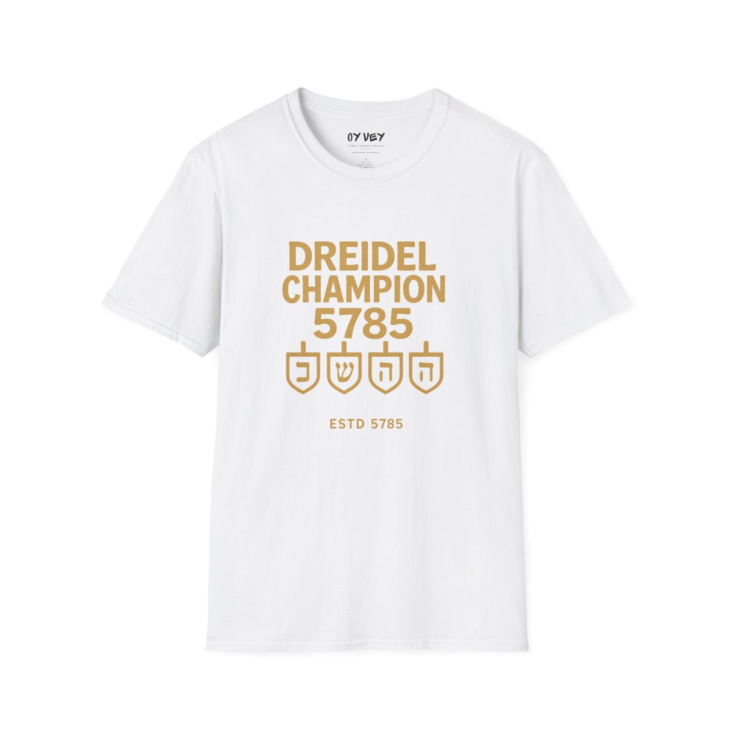 Dreidel Champion - Unisex soft T-shirt, Perfect Gift for Hanukkah