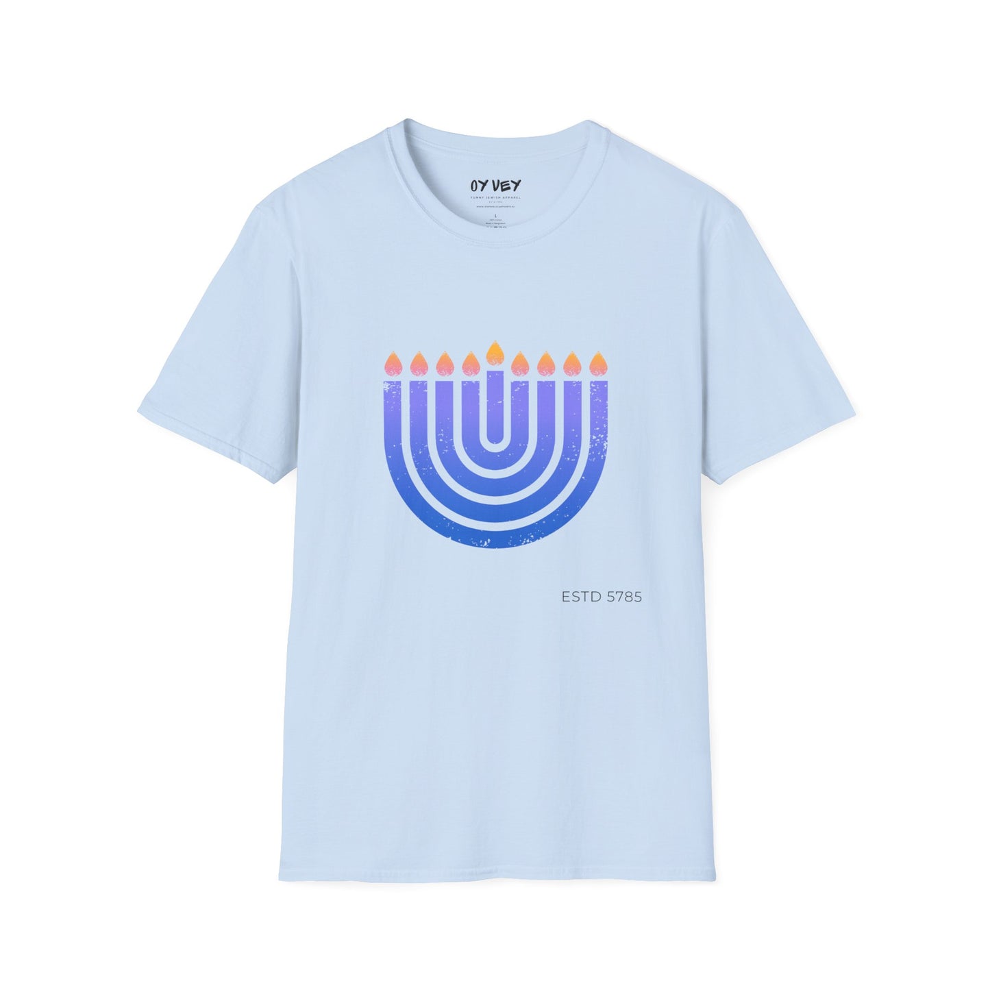 Chanukkiah - Unisex soft T-shirt, Perfect Gift for Chanukkah