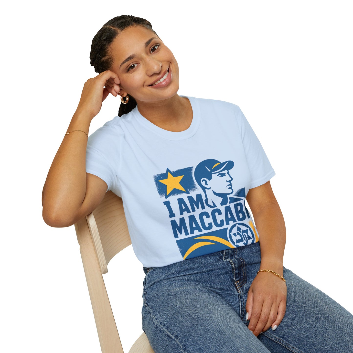 I am Maccabi - Unisex Softstyle T-Shirt, perfect gift for Maccabees