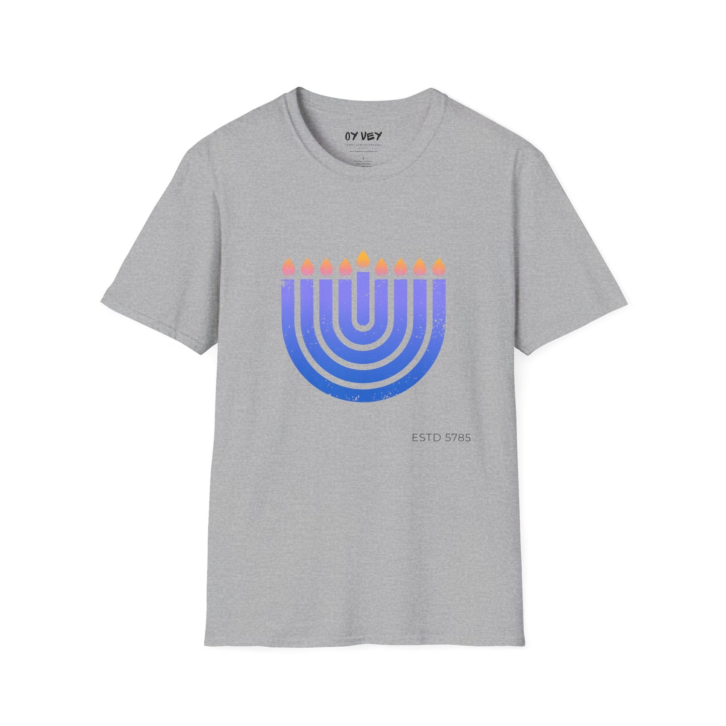 Chanukkiah - Unisex soft T-shirt, Perfect Gift for Chanukkah