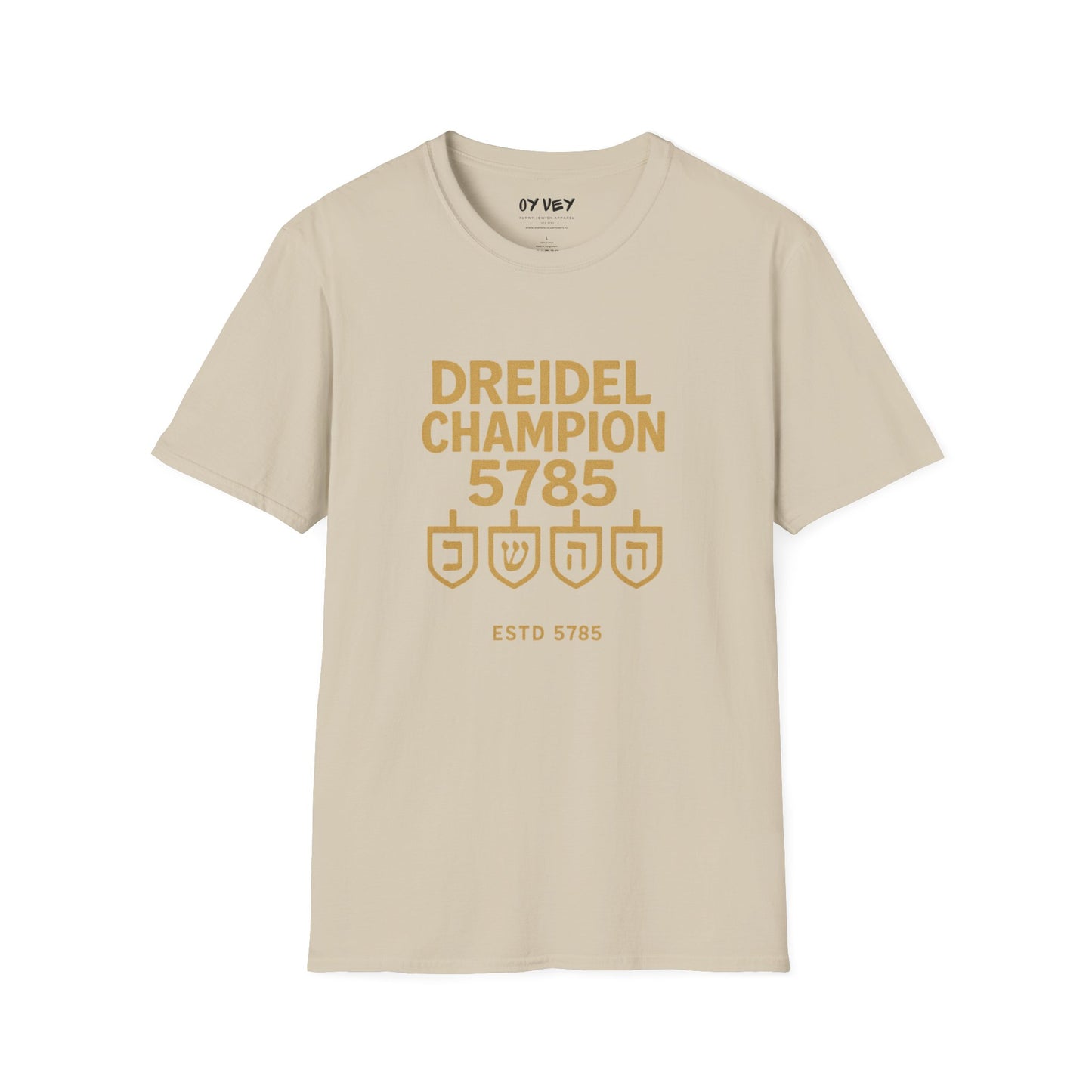 Dreidel Champion - Unisex soft T-shirt, Perfect Gift for Hanukkah