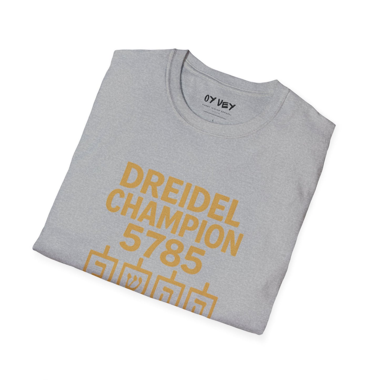 Dreidel Champion - Unisex soft T-shirt, Perfect Gift for Hanukkah