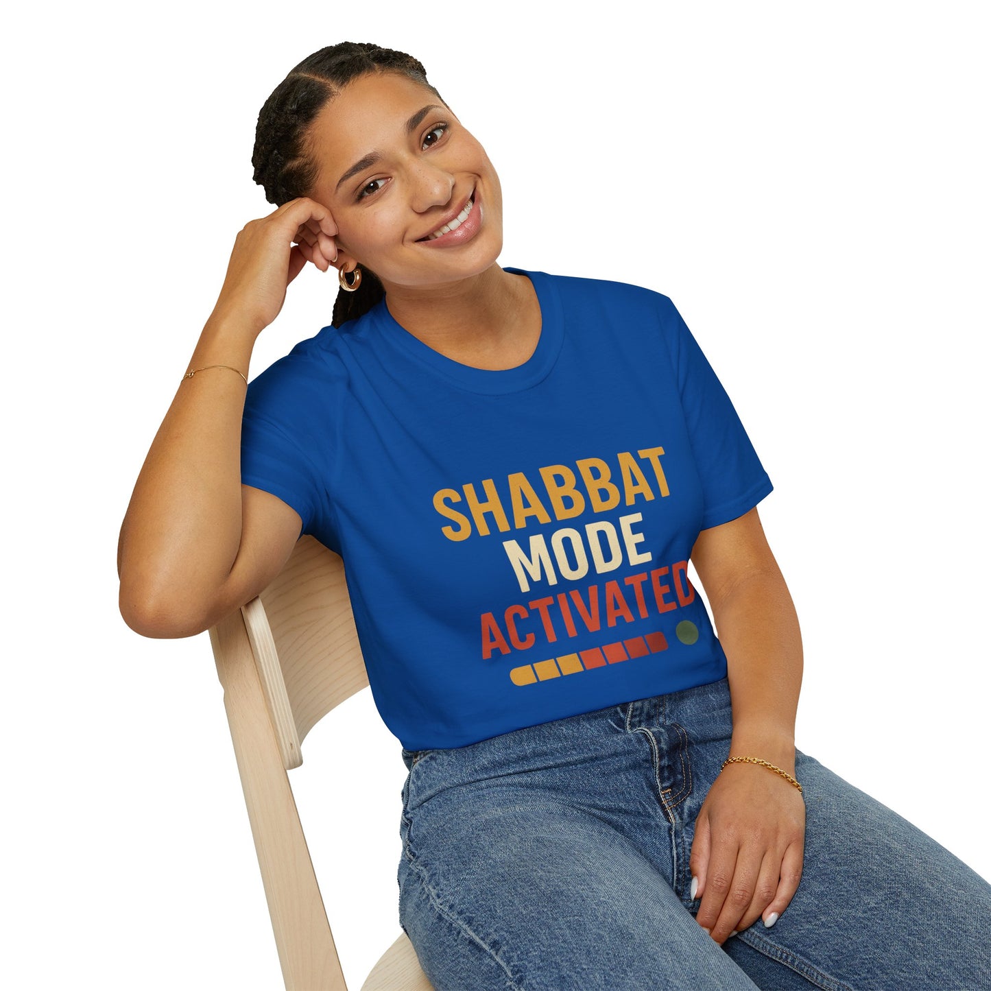 Shabbat Mode Activated - Unisex soft T-shirt, Perfect Gift for Friends