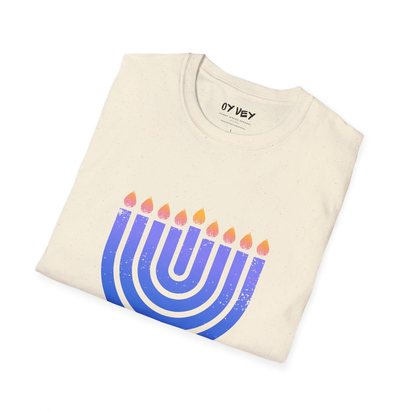 Chanukkiah - Unisex soft T-shirt, Perfect Gift for Chanukkah