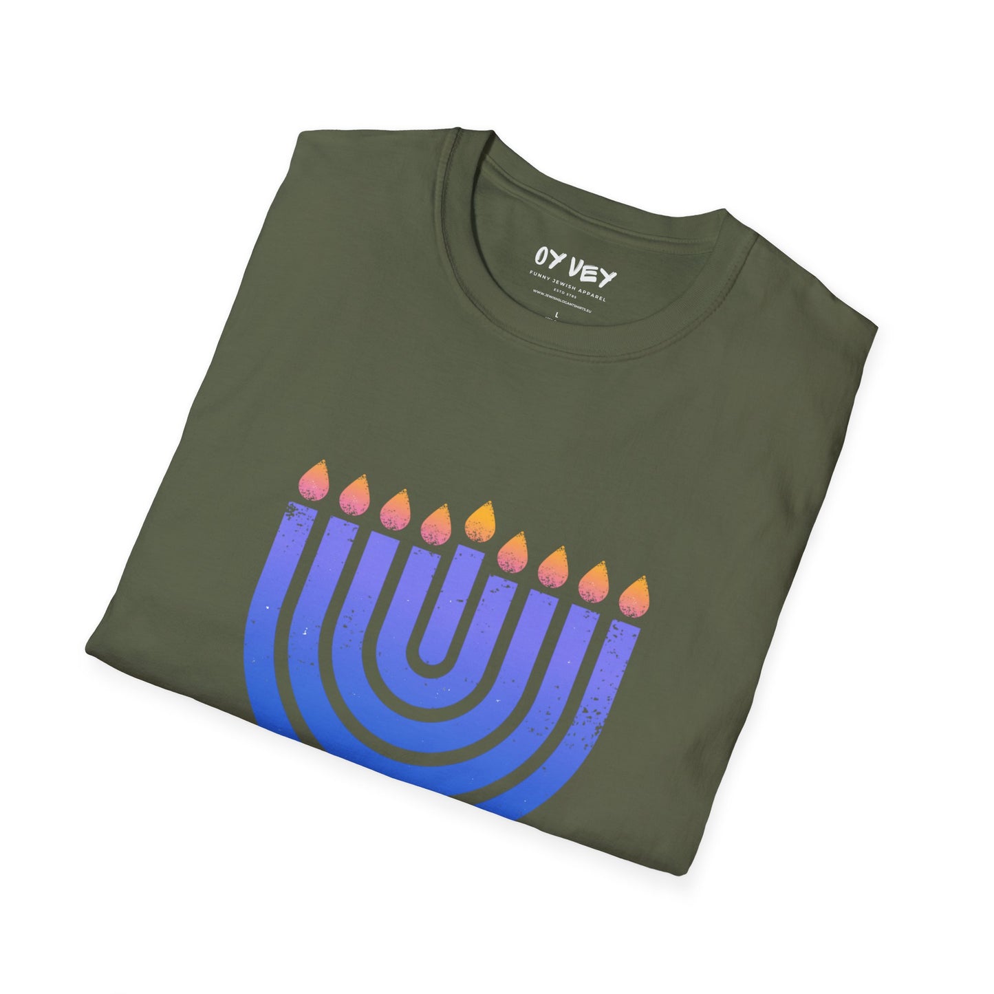 Chanukkiah - Unisex soft T-shirt, Perfect Gift for Chanukkah