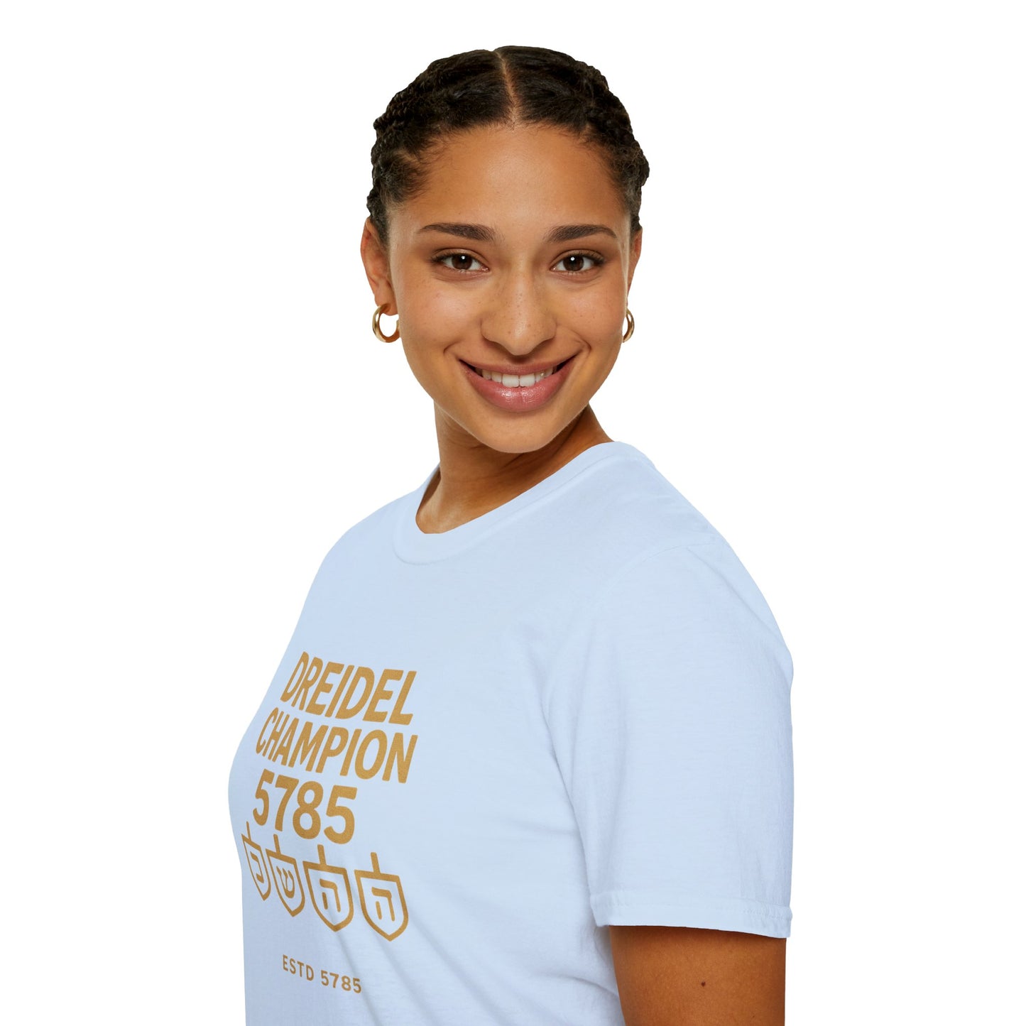 Dreidel Champion - Unisex soft T-shirt, Perfect Gift for Hanukkah