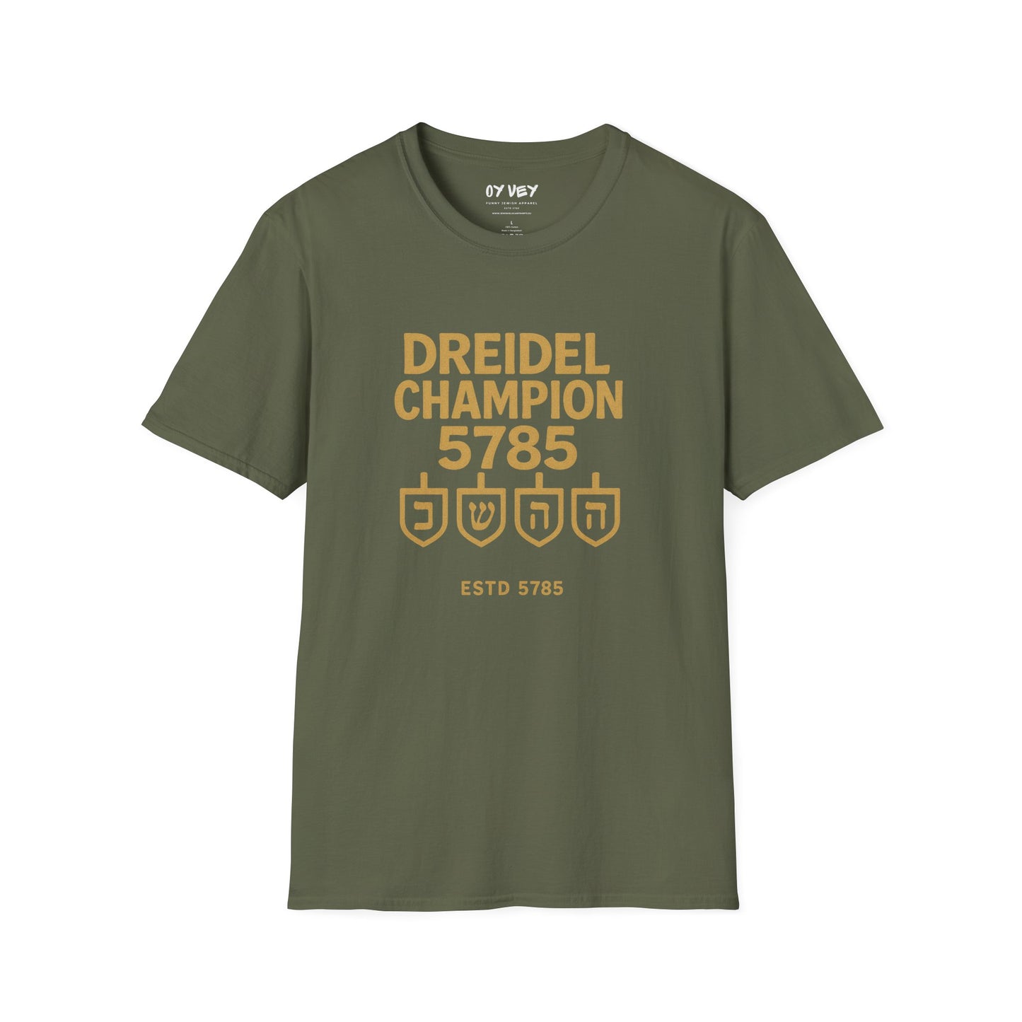 Dreidel Champion - Unisex soft T-shirt, Perfect Gift for Hanukkah