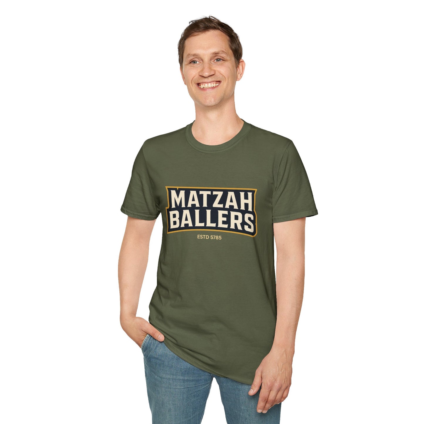 Matza Ballers 3 - Unisex soft T-shirt, Perfect Gift for Friends