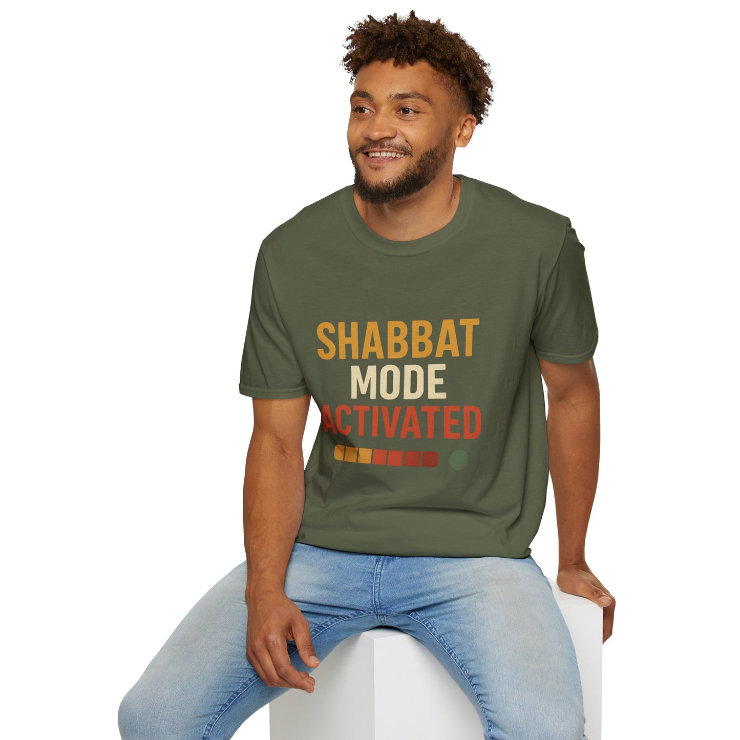 Shabbat Mode Activated - Unisex soft T-shirt, Perfect Gift for Friends