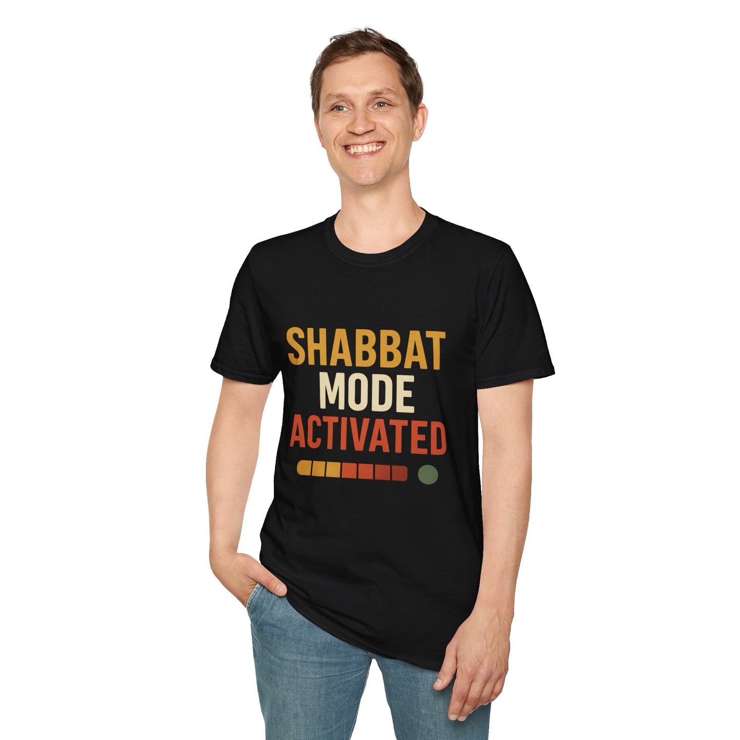 Shabbat Mode Activated - Unisex soft T-shirt, Perfect Gift for Friends