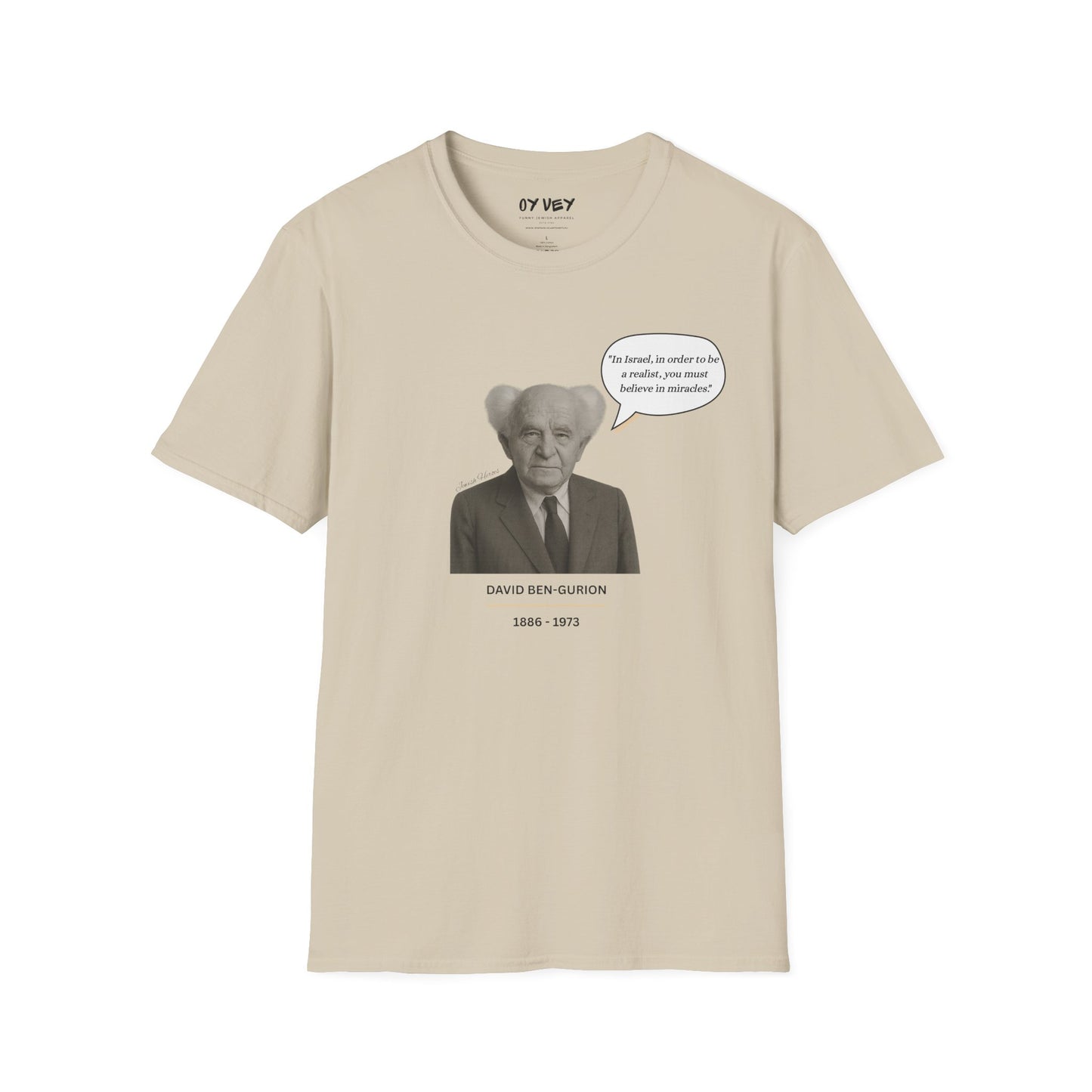 David Ben-Gurion - Unisex soft T-shirt, Perfect Gift for Friends