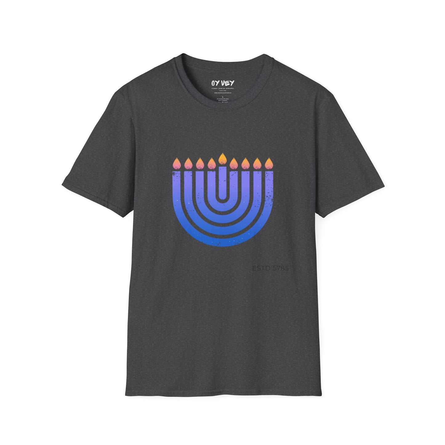 Chanukkiah - Unisex soft T-shirt, Perfect Gift for Chanukkah