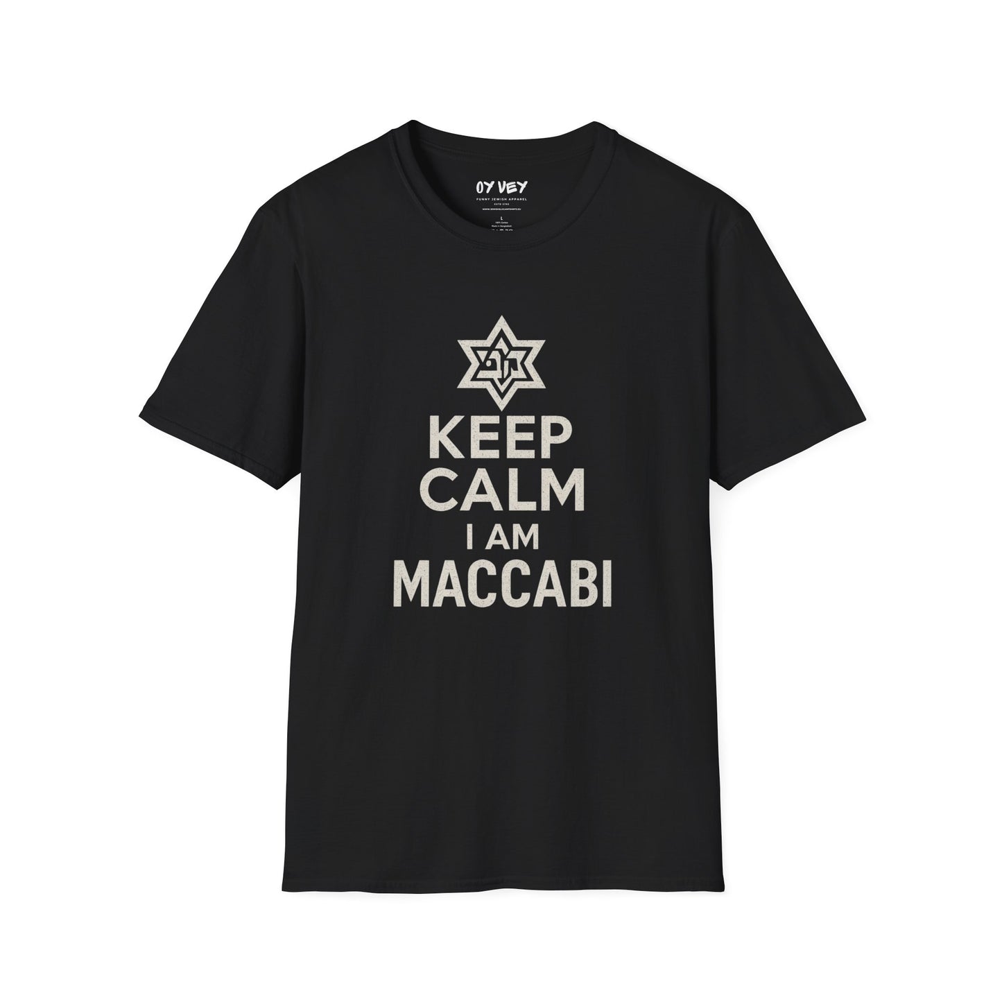 Keep Calm I am Maccabi - Unisex Softstyle T-Shirt, perfect gift for Maccabees