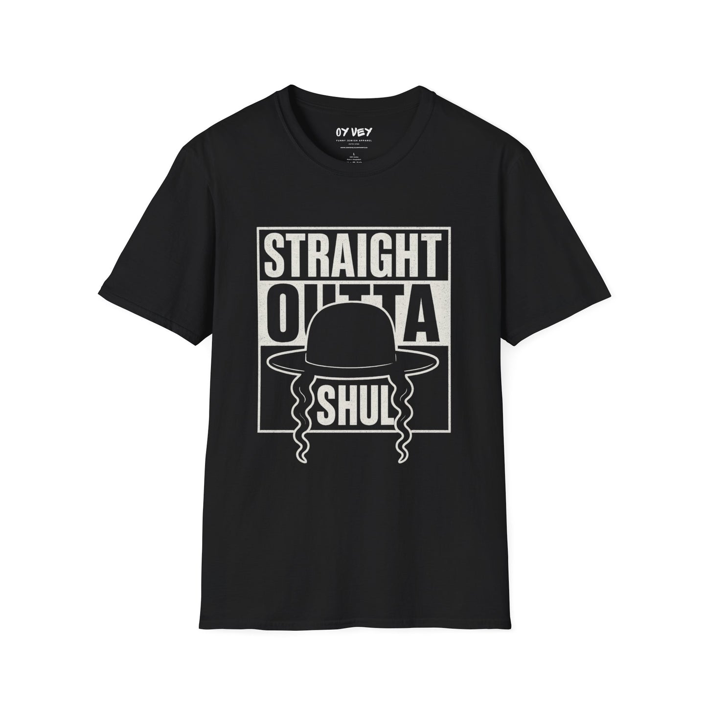 Strait Outta Shul - Unisex soft T-shirt, Perfect Gift for Friends