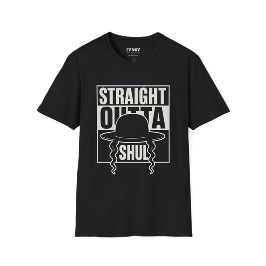 Strait Outta Shul - Unisex soft T-shirt, Perfect Gift for Friends