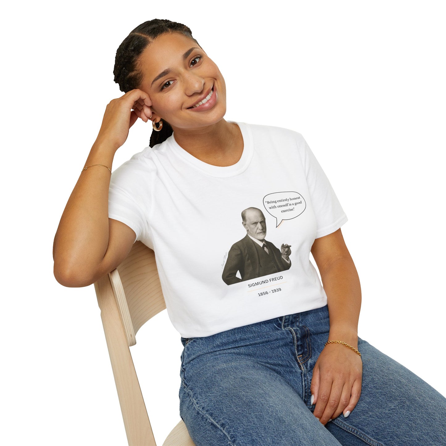 Sigmund Freud  - Unisex soft T-shirt, Perfect Gift for Friends