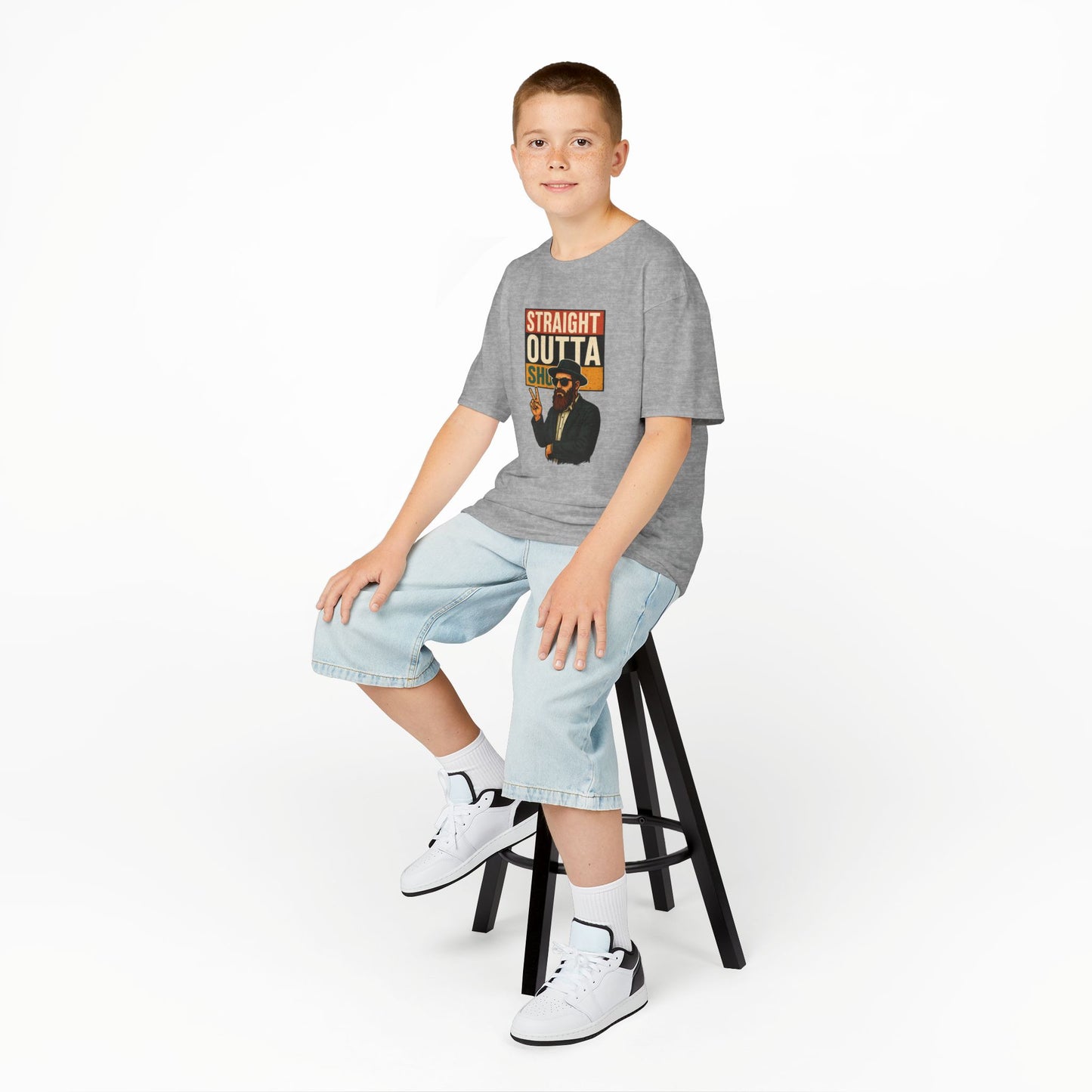 Straight Outta Shul - Soft style Kids Tee