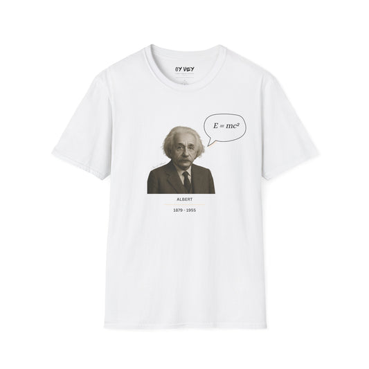 Albert Einstein  - Unisex soft T-shirt, Perfect Gift for Friends