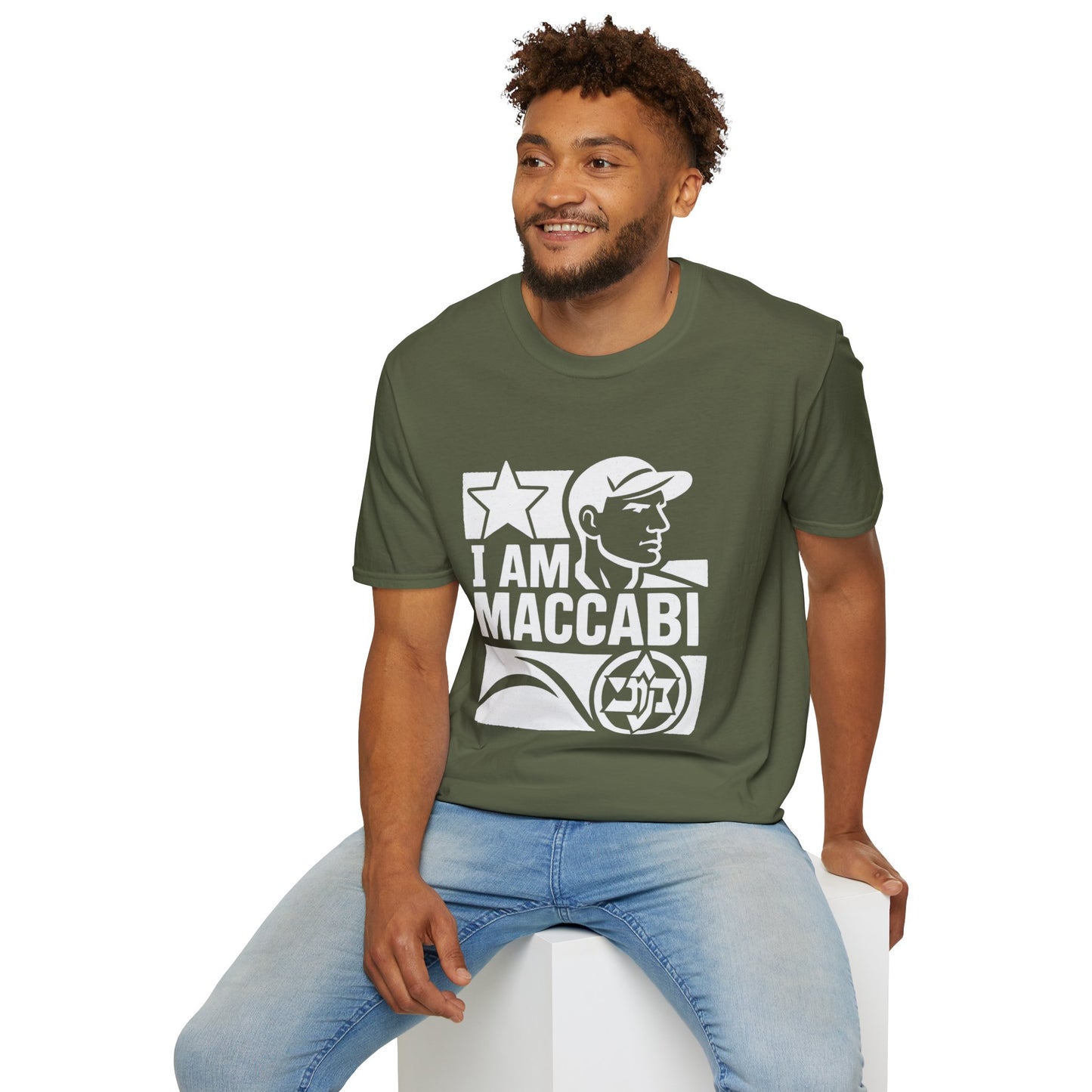 I am Maccabi 2 - Unisex Softstyle T-Shirt, perfect gift for Maccabees