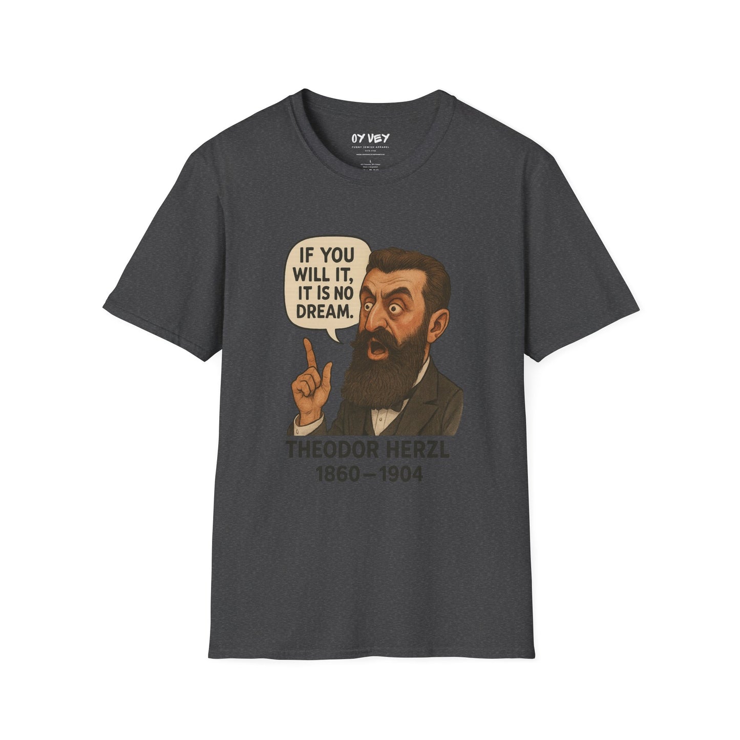 Theodore Herzl - Unisex soft T-shirt, Perfect Gift for Friends