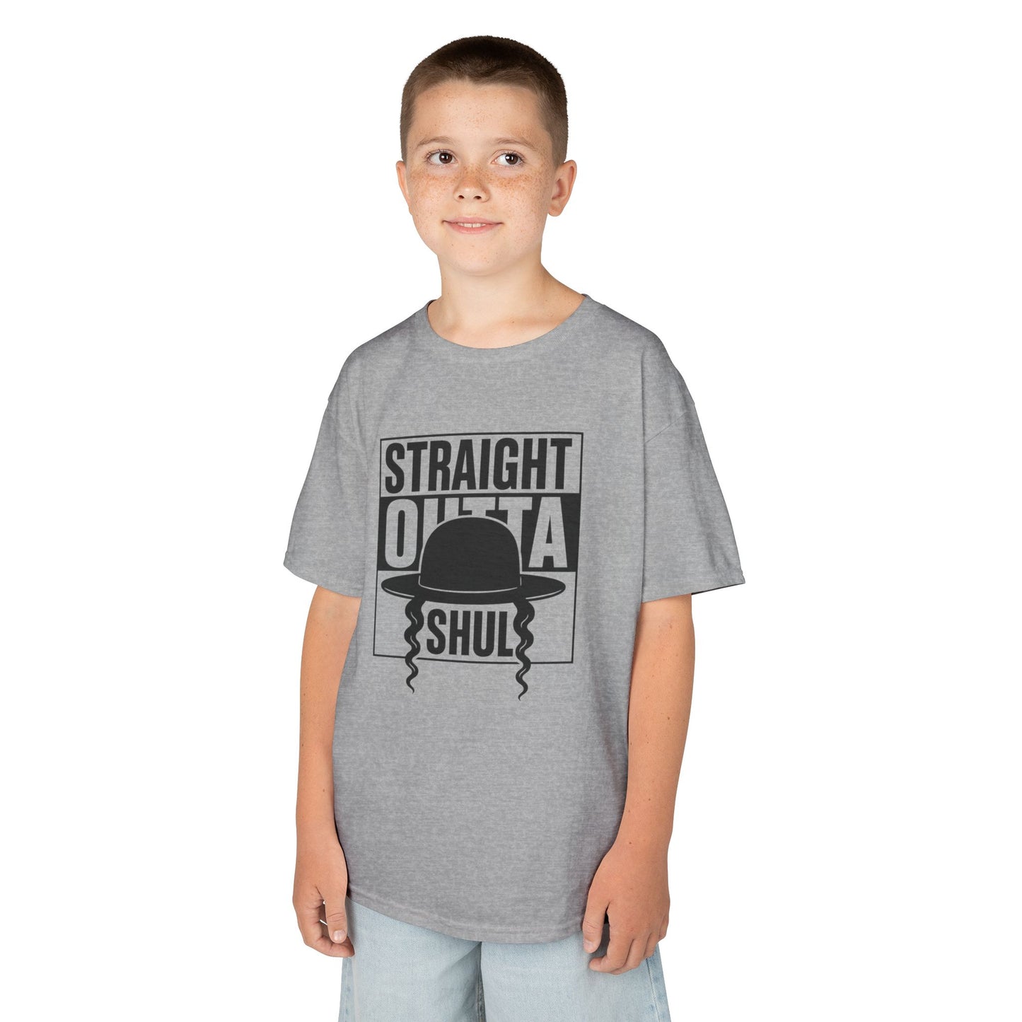 Straight Outta Shul Soft style Kids Tee