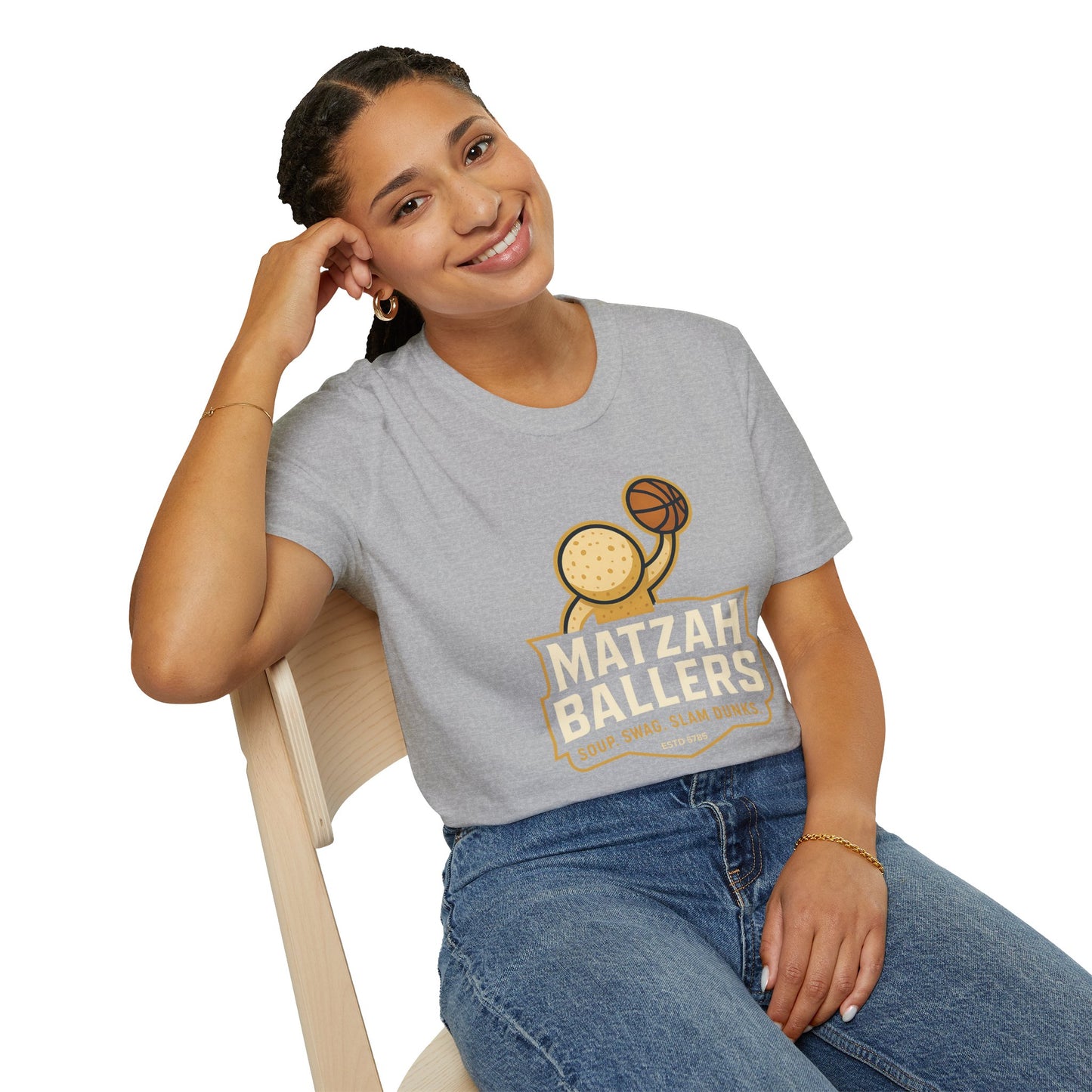 Matza Ballers - Unisex soft T-shirt, Perfect Gift for Friends