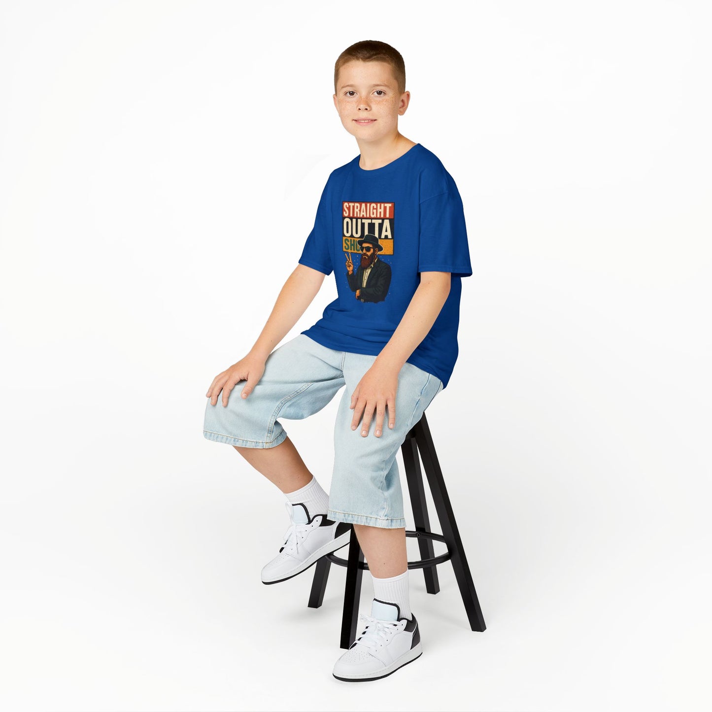 Straight Outta Shul - Soft style Kids Tee