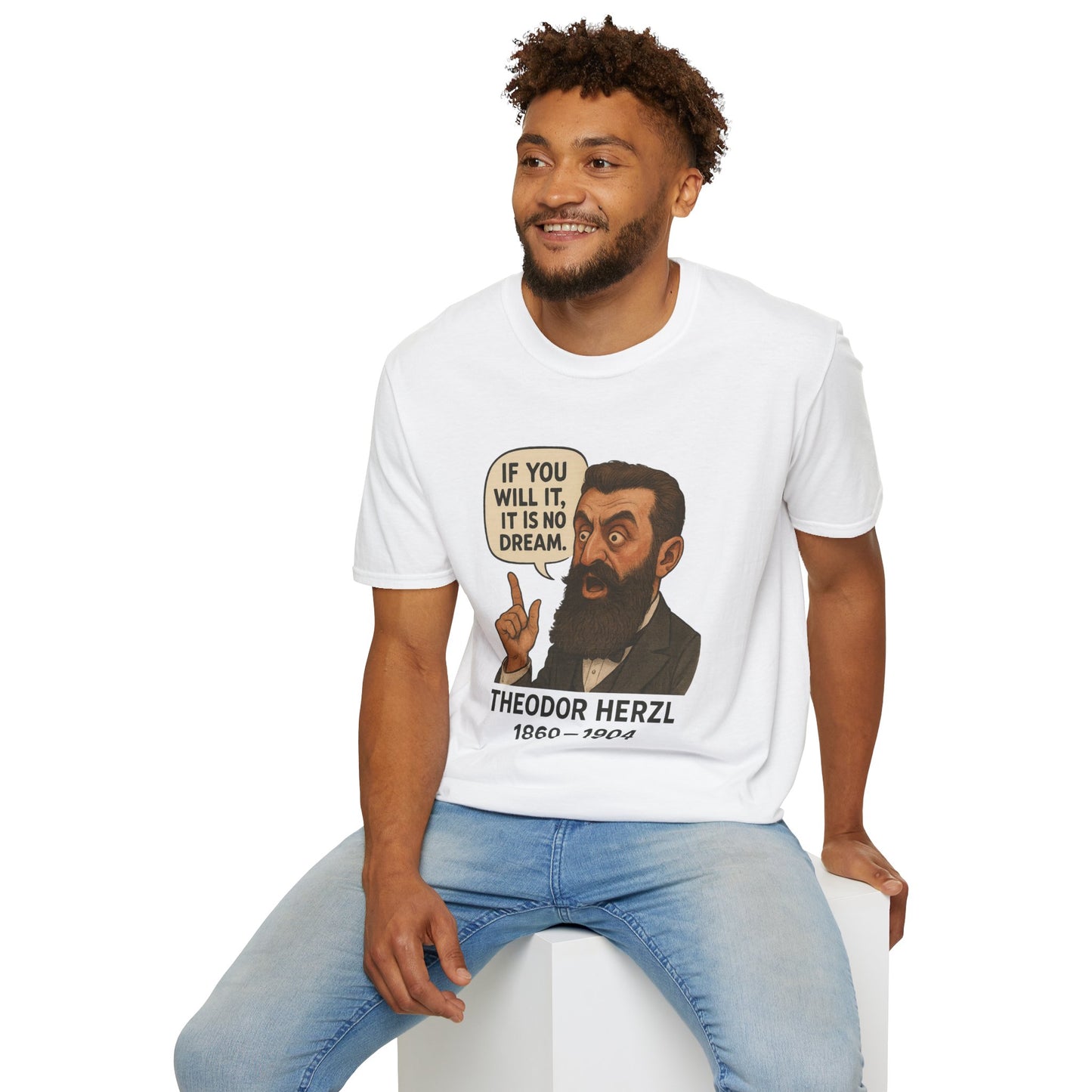 Theodore Herzl - Unisex soft T-shirt, Perfect Gift for Friends