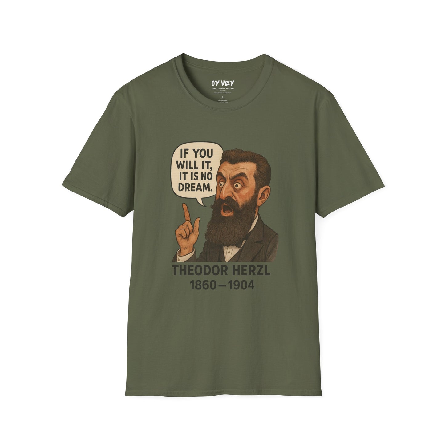 Theodore Herzl - Unisex soft T-shirt, Perfect Gift for Friends