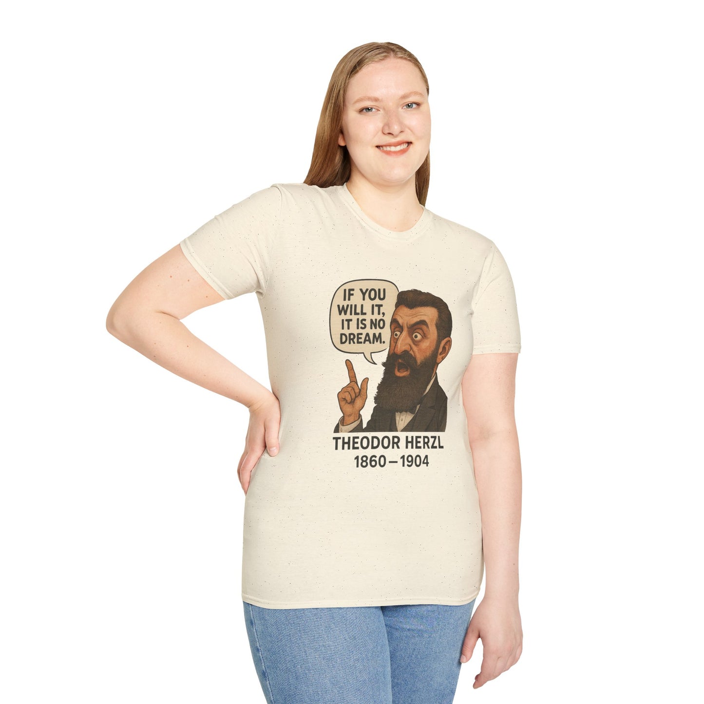 Theodore Herzl - Unisex soft T-shirt, Perfect Gift for Friends
