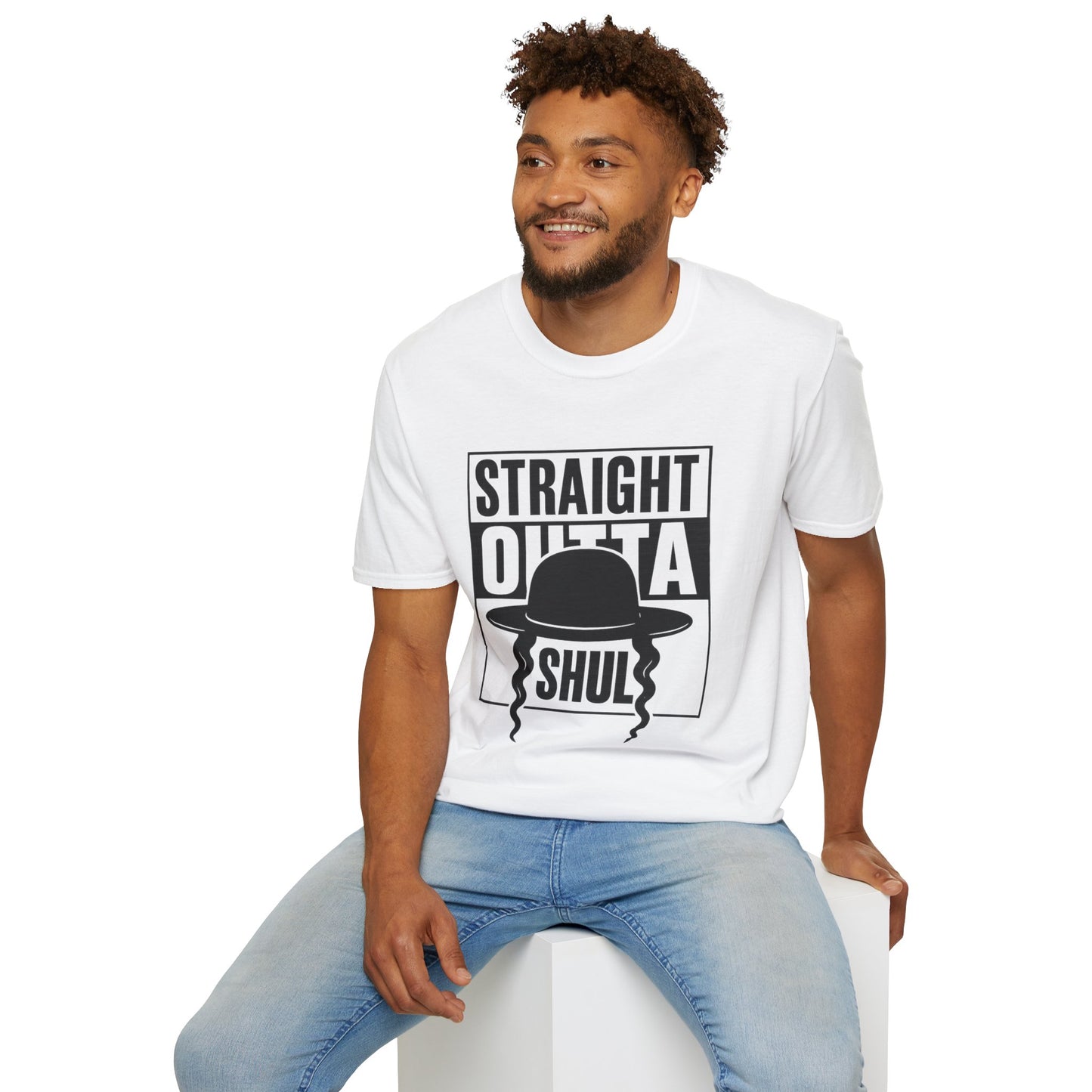 Strait Outta Shul - Unisex soft T-shirt, Perfect Gift for Friends
