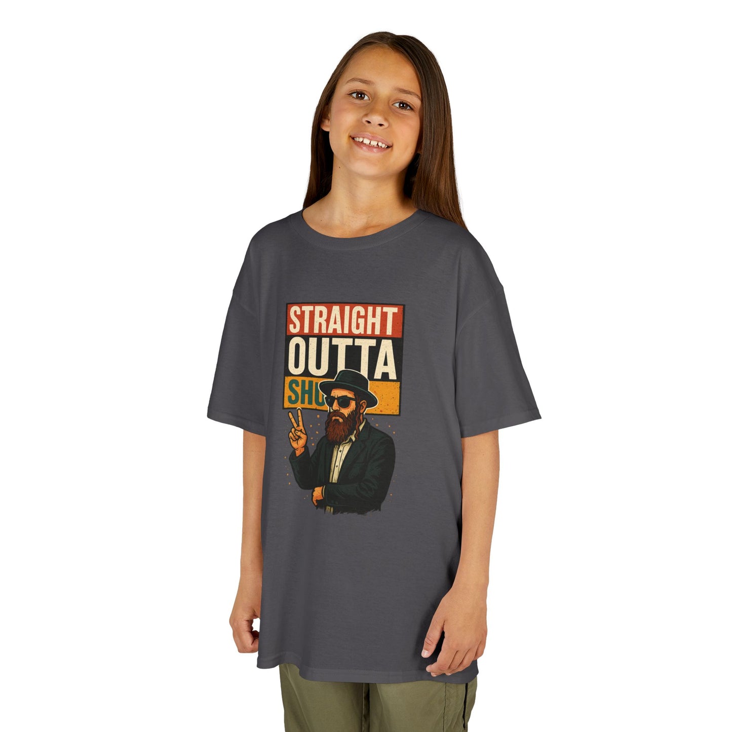 Straight Outta Shul - Soft style Kids Tee