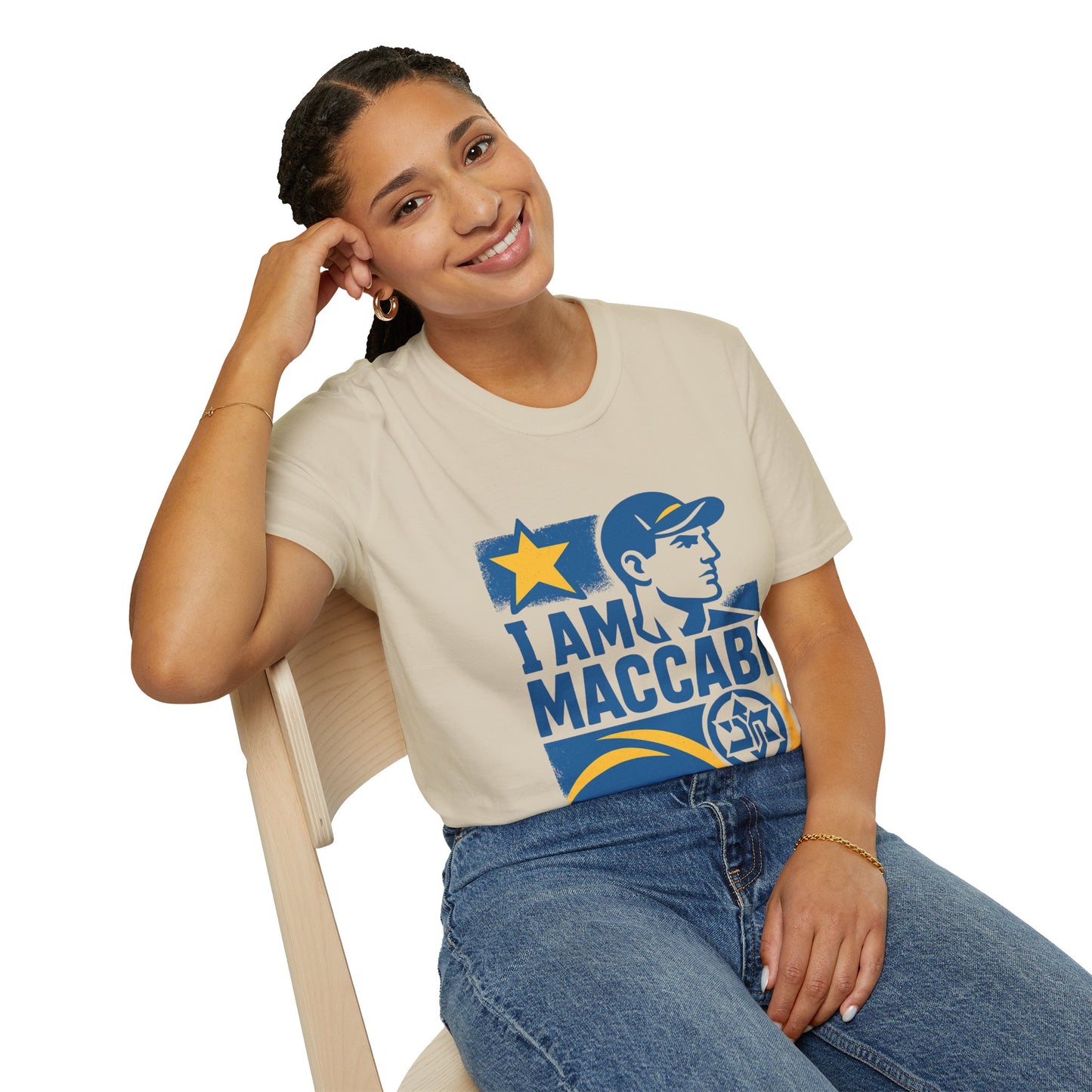 I am Maccabi - Unisex Softstyle T-Shirt, perfect gift for Maccabees