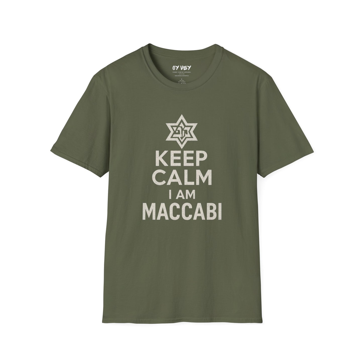 Keep Calm I am Maccabi - Unisex Softstyle T-Shirt, perfect gift for Maccabees